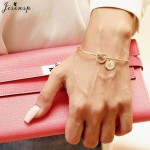 Jisensp Trendy Tie Knotted Open Cuff Bangle Rose Gold Sliver Coin 26 Letters Initial Charm Bracelets Wire Love Bangles for Women