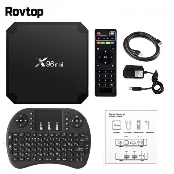 Rovtop X96 Mini Smart TV Box Android 7.1 OS 4K Set-Top Box 2GB 16GB Amlogic S905W Quad Core X96mini 1GB 8GB WiFi Set Top Box