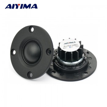 Aiyima 2pcs Tweeter 1inch 6Ohm 30W Dome Silk Film Tweeter Hifi Treble Speaker Audio Loudspeaker With Heatsink