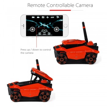 ATTOP Remote Control Smart Tank Robot HD Camera Wifi FPV 0.3MP Camera Phone App Control Car RC Phone Controlled Kids Gift Toy