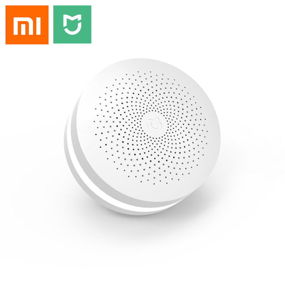 2018 Version Xiaomi Mijia Multifunctional Gateway 2 Hub Alarm System Intelligent Online Radio Night Light Bell  Smart Home Hub