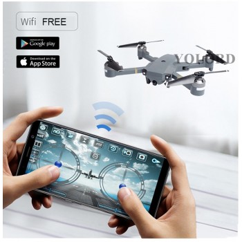 1080P Drone Camera WIFI  Optical Flow Altitude Hold FPV HD 2MP Auto Follow Long Flying Time Gesture Photo Outdoor Folding RC