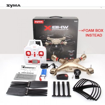 Syma X8HW WIFI FPV Fixed High Hover 2.4G 4CH 6-Axis Gyro RC Quadcopter Drone 2MP HD Camera LED Altitude Height Hold RC Dron Gift