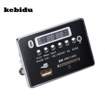 kebidu Car USB MP3 Player Integrated Bluetooth Hands-free MP3 Decoder Board Module Remote Control USB FM Aux Radio for Car