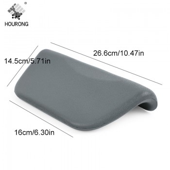 PU Bath Pillows Soft Bathtub Headrest Non-Slip Suction Cup Bath Tub Pillow SPA Back Neck Holder Gift Bathroom Accessories