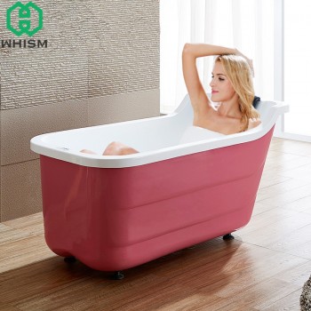 WHISM Non-slip PU Leather Bath Pillows Waterproof SPA Body Neck Pillow Luxury Bathtub Headrest Bath Tub Cushion with Suction Cup