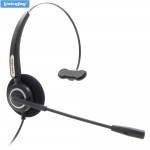 1 extra ear pad + RJ9 plug headset with Noise cancelling microphone Telephone headset call center headphone RJ09/RJ11 plug