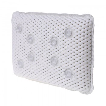 Non-slip Bathtub Pillow Soft Bath SPA Headrest Waterproof With Suction Cups NEW