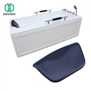 WHISM Luxury SPA PU Bath Pillows Waterproof Bathtub Headrest Suction Cup Foam Bathroom Body Mist Non-Slip Bath Tub Pillow