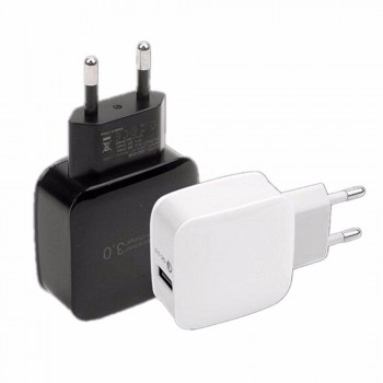 QC3.0 Fast Quick Charge USB Mobile Phone Charger Adapter Travel Wall Charging Head Plug 2.4A for iPhone 6 7 8 Samsung Smartphone