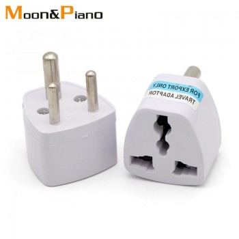 1PC 3 pin Universal UK/US/EU/AU to Small South Africa Plug India Travel Converter Adaptor AC Power Multi Outlet Adapter Socket