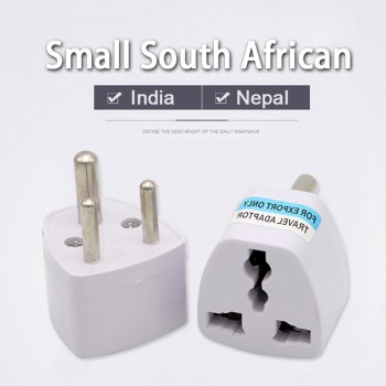 1PC 3 pin Universal UK/US/EU/AU to Small South Africa Plug India Travel Converter Adaptor AC Power Multi Outlet Adapter Socket