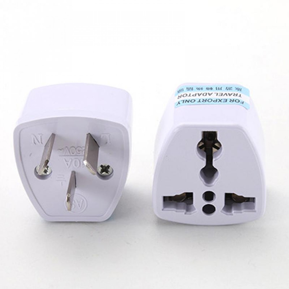 Universal UK US AU to EU AC Power Socket Plug Travel Charger Adapter Converter 2 Flat Pin