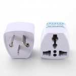 Universal UK US AU to EU AC Power Socket Plug Travel Charger Adapter Converter 2 Flat Pin