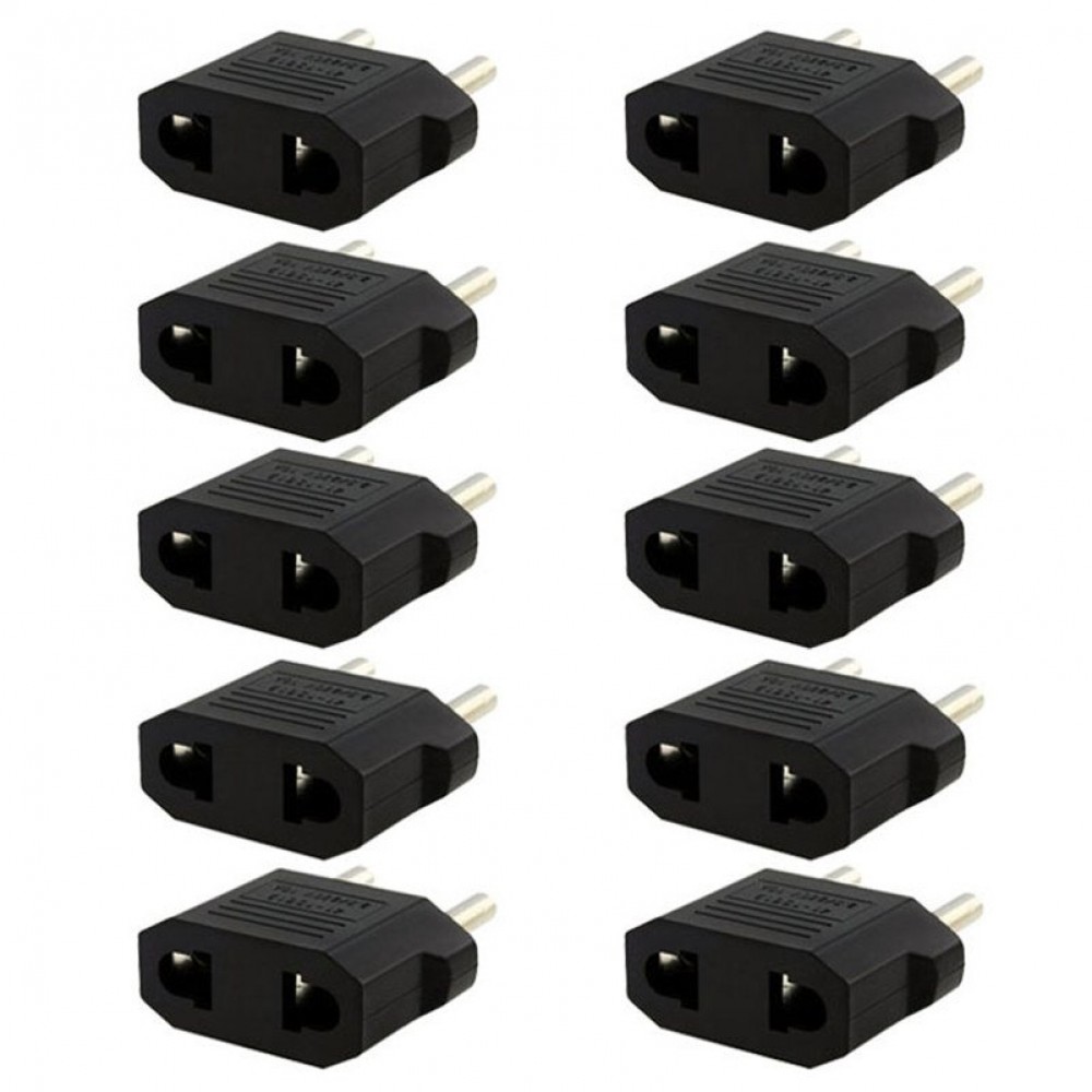 10PCS US/AU to EU Travel Converter AC Power Plug Power Charger Adapter High Quality