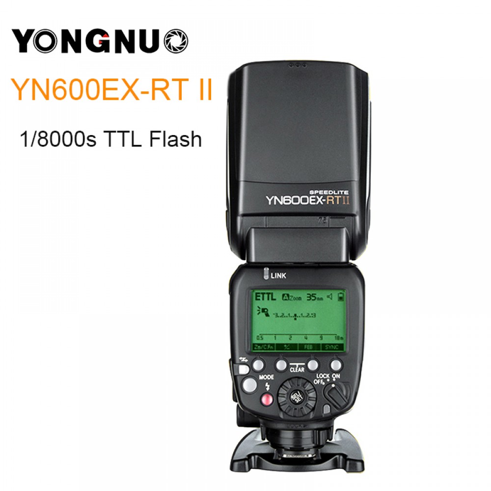 YONGNUO YN600EX-RT II YN600EX RT II 2.4G Wireless HSS 1/8000s Master TTL Flash Speedlite for Canon DSLR Camera as 600EX-RT