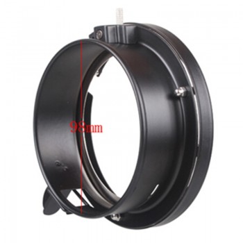 Godox Universal mini 98mm flash Mounts To Bowens Mount Ring Adapters Studio Strobe Godox 160W 250W 300W