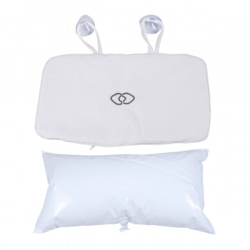 Bathroom Bath Pillow Soft Built-in PVC Air Bags Bathing Pillow Spa Bath Cushion Bathtub Pillow Head Neck Rest Suction Cup