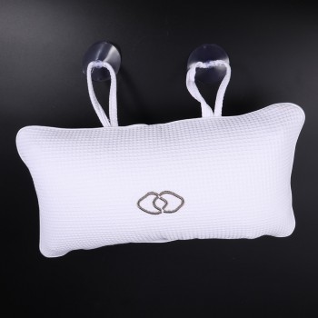 Bathroom Bath Pillow Soft Built-in PVC Air Bags Bathing Pillow Spa Bath Cushion Bathtub Pillow Head Neck Rest Suction Cup