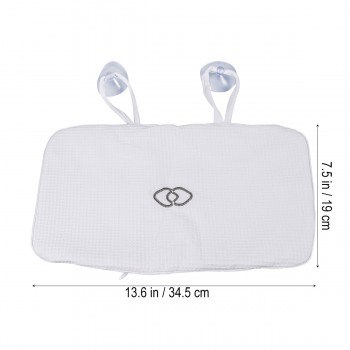 Bathroom Bath Pillow Soft Built-in PVC Air Bags Bathing Pillow Spa Bath Cushion Bathtub Pillow Head Neck Rest Suction Cup