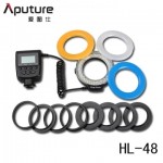 Aputure Amaran Halo AHL-H100 CRI 95+ LED Macro Ring Flash Light AF-Assist 49-77mm Lens Adapter Ring for Canon SLR Camera