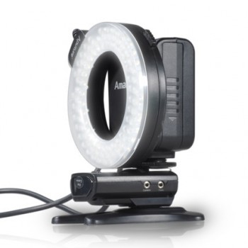 Aputure Amaran Halo AHL-H100 CRI 95+ LED Macro Ring Flash Light AF-Assist 49-77mm Lens Adapter Ring for Nikon SLR Camera