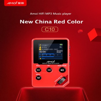 AMOI Upgrade C10 HIFI MP3 Music Player HD Hardware Decoding APE/FLAC/DSD Lossless Music Player Walkman Support TF card extension