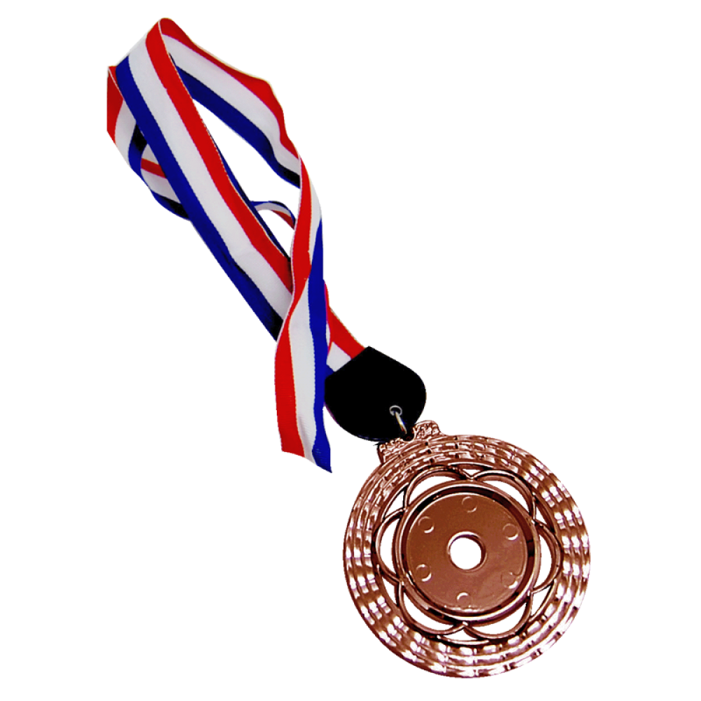 ACC913(2) Plastic Hanging Medal With Gold/Silver/Bronze color c/w Big Ribbon With Color