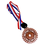 ACC913(2) Plastic Hanging Medal With Gold/Silver/Bronze color c/w Big Ribbon With Color