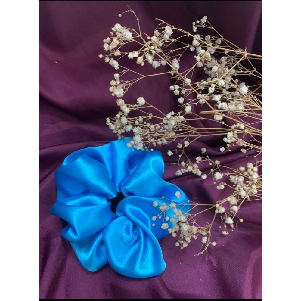 Cinderella Scrunchie | Blue Satin Scrunchie for women, kids, girls | Disney Collection