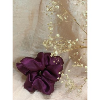 Evil Queen Scrunchie |  Purple Wine Satin Scrunchie for women, kids, girls | Disney Collection